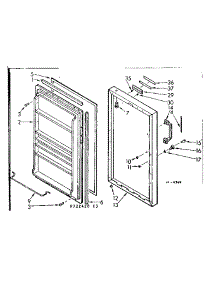 Door Parts parts for Kenmore Freezer 106.722420 (106722420, 106 722420) from AppliancePartsPros.com