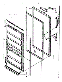 Door Parts parts for Kenmore Freezer 106.722550 (106722550, 106 722550) from AppliancePartsPros.com