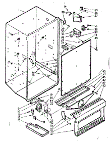 Liner Parts parts for Kenmore Freezer 106.722551 (106722551, 106 722551) from AppliancePartsPros.com