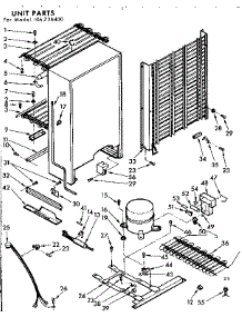 Unit Parts parts for Kenmore Freezer 106.726400 (106726400, 106 726400) from AppliancePartsPros.com