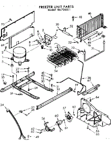 Unit Parts parts for Kenmore Freezer 106.726501 (106726501, 106 726501) from AppliancePartsPros.com