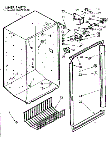 Liner Parts parts for Kenmore Freezer 106.726520 (106726520, 106 726520) from AppliancePartsPros.com