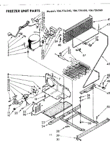 Unit Parts parts for Kenmore Freezer 106.726550 (106726550, 106 726550) from AppliancePartsPros.com