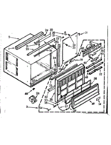 Cabinet Parts parts for Kenmore Heat Pump System 106.72701 (10672701, 106 72701) from AppliancePartsPros.com