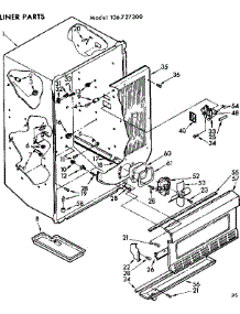 Liner Parts parts for Kenmore Freezer 106.727300 (106727300, 106 727300) from AppliancePartsPros.com
