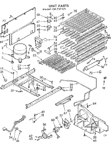 Unit Parts parts for Kenmore Freezer 106.727521 (106727521, 106 727521) from AppliancePartsPros.com