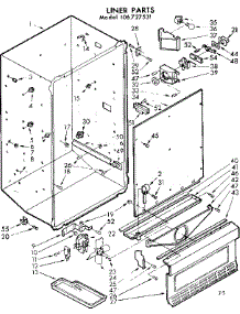 Liner Parts parts for Kenmore Freezer 106.727531 (106727531, 106 727531) from AppliancePartsPros.com