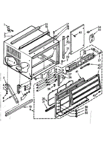 Cabinet Parts parts for Kenmore Heat Pump System 106.72801 (10672801, 106 72801) from AppliancePartsPros.com