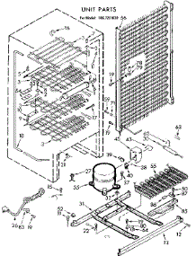 Unit Parts parts for Kenmore Freezer 106.7281630 (1067281630, 106 7281630) from AppliancePartsPros.com