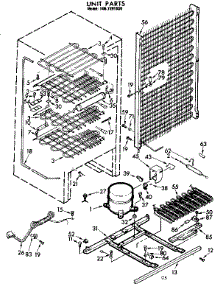 Unit Parts parts for Kenmore Freezer 106.7291630 (1067291630, 106 7291630) from AppliancePartsPros.com