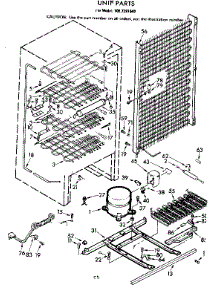 Unit Parts parts for Kenmore Freezer 106.7291640 (1067291640, 106 7291640) from AppliancePartsPros.com