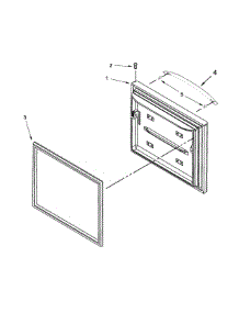 Freezer Door Parts parts for Kenmore Refrigerator 106.73002511 (10673002511, 106 73002511) from AppliancePartsPros.com