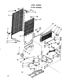 Unit Parts parts for Kenmore Freezer 106.7381230 (1067381230, 106 7381230) from AppliancePartsPros.com