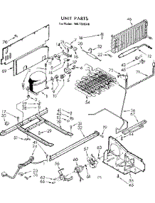 Unit Parts parts for Kenmore Freezer 106.7381540 (1067381540, 106 7381540) from AppliancePartsPros.com