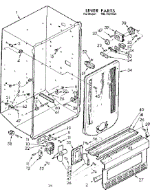 Liner Parts parts for Kenmore Freezer 106.7381550 (1067381550, 106 7381550) from AppliancePartsPros.com