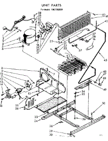 Unit Parts parts for Kenmore Freezer 106.7382050 (1067382050, 106 7382050) from AppliancePartsPros.com