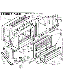 Cabinet Parts parts for Kenmore Heat Pump System 106.73903 (10673903, 106 73903) from AppliancePartsPros.com