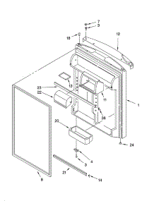 Refrigerator Door Parts parts for Kenmore Refrigerator 106.73903301 (10673903301, 106 73903301) from AppliancePartsPros.com