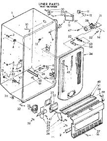 Liner Parts parts for Kenmore Freezer 106.7391540 (1067391540, 106 7391540) from AppliancePartsPros.com