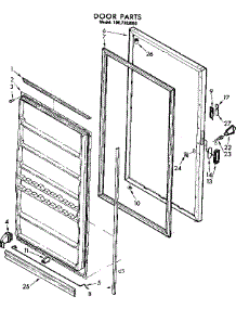 Door Parts parts for Kenmore Freezer 106.7392050 (1067392050, 106 7392050) from AppliancePartsPros.com