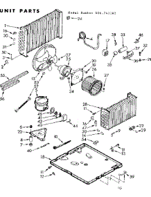 Unit Parts parts for Kenmore Heat Pump System 106.741182 (106741182, 106 741182) from AppliancePartsPros.com