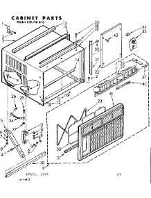 Cabinet Parts parts for Kenmore Heat Pump System 106.741810 (106741810, 106 741810) from AppliancePartsPros.com