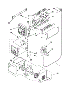 Icemaker Parts parts for Kenmore Refrigerator 106.74259401 (10674259401, 106 74259401) from AppliancePartsPros.com