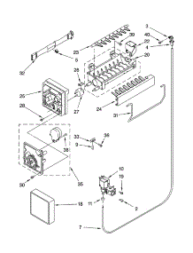 Icemaker Parts, Optional Parts parts for Kenmore Refrigerator 106.74943400 (10674943400, 106 74943400) from AppliancePartsPros.com