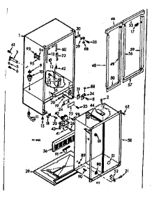 Cabinet Parts parts for Kenmore Refrigerator 106.7600101 (1067600101, 106 7600101) from AppliancePartsPros.com