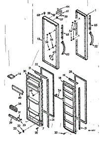 Door Parts parts for Kenmore Refrigerator 106.7601342 (1067601342, 106 7601342) from AppliancePartsPros.com