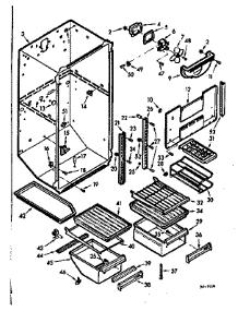 Liner Parts parts for Kenmore Refrigerator 106.7602201 (1067602201, 106 7602201) from AppliancePartsPros.com