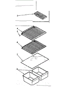 Liner Parts parts for Kenmore Refrigerator 106.7632151 (1067632151, 106 7632151) from AppliancePartsPros.com