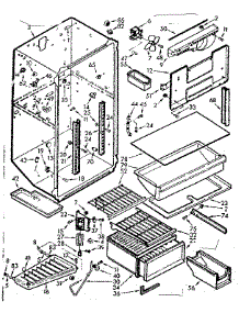 Liner parts for Kenmore Refrigerator 106.7639461 (1067639461, 106 7639461) from AppliancePartsPros.com