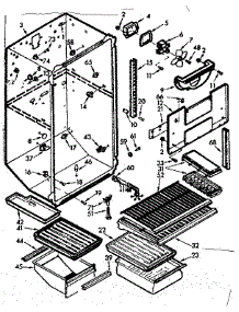 Liner parts for Kenmore Refrigerator 106.7645241 (1067645241, 106 7645241) from AppliancePartsPros.com