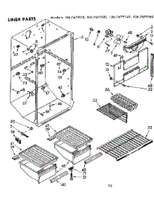 Liner Parts parts for Kenmore Refrigerator 106.7679110 (1067679110, 106 7679110) from AppliancePartsPros.com