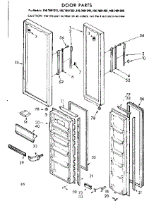 Door Parts parts for Kenmore Refrigerator 106.7681362 (1067681362, 106 7681362) from AppliancePartsPros.com