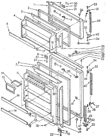 Door Parts parts for Kenmore Refrigerator 106.7689383 (1067689383, 106 7689383) from AppliancePartsPros.com
