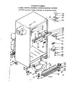 Cabinet Parts parts for Kenmore Refrigerator 106.7697482 (1067697482, 106 7697482) from AppliancePartsPros.com