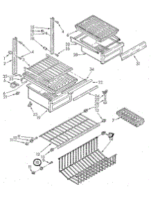 Liner parts for Kenmore Refrigerator 106.7698220 (1067698220, 106 7698220) from AppliancePartsPros.com
