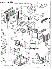 Unit Parts parts for Kenmore Heat Pump System 106.7750780 (1067750780, 106 7750780) from AppliancePartsPros.com