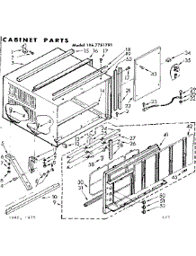 Cabinet Parts parts for Kenmore Heat Pump System 106.7751791 (1067751791, 106 7751791) from AppliancePartsPros.com