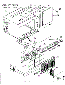 Cabinet Parts parts for Kenmore Heat Pump System 106.7761590 (1067761590, 106 7761590) from AppliancePartsPros.com