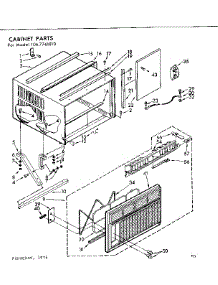 Cabinet Parts parts for Kenmore Heat Pump System 106.7761810 (1067761810, 106 7761810) from AppliancePartsPros.com