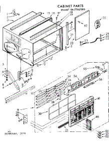 Cabinet Parts parts for Kenmore Heat Pump System 106.7762280 (1067762280, 106 7762280) from AppliancePartsPros.com