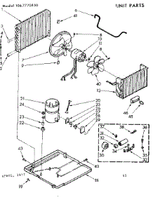 Unit Parts parts for Kenmore Heat Pump System 106.7770550 (1067770550, 106 7770550) from AppliancePartsPros.com