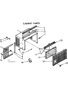 Cabinet Parts parts for Kenmore Heat Pump System 106.7770650 (1067770650, 106 7770650) from AppliancePartsPros.com