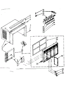 Cabinet Parts parts for Kenmore Heat Pump System 106.7770680 (1067770680, 106 7770680) from AppliancePartsPros.com