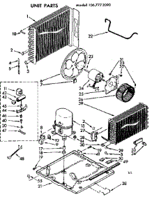 Unit Parts parts for Kenmore Heat Pump System 106.7772090 (1067772090, 106 7772090) from AppliancePartsPros.com