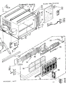 Cabinet Parts parts for Kenmore Heat Pump System 106.7772192 (1067772192, 106 7772192) from AppliancePartsPros.com
