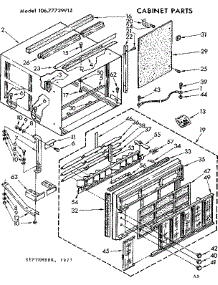 Cabinet Parts parts for Kenmore Heat Pump System 106.7772991Z (1067772991Z, 106 7772991Z) from AppliancePartsPros.com